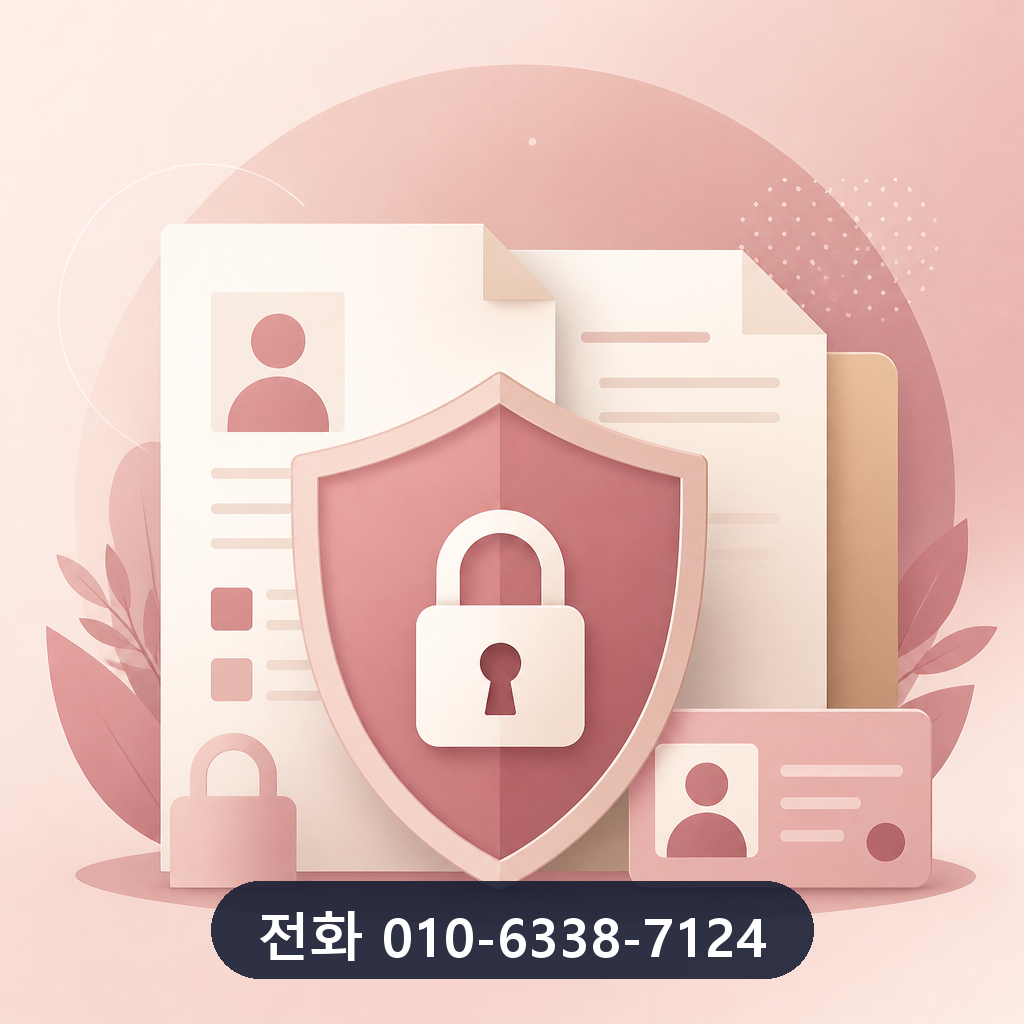 카드깡 방법 개인정보 보호 이미지